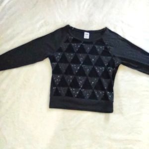 PINK Victoria's secret triangle galaxy top extra small